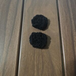 Black Crochet Square Accessory X2